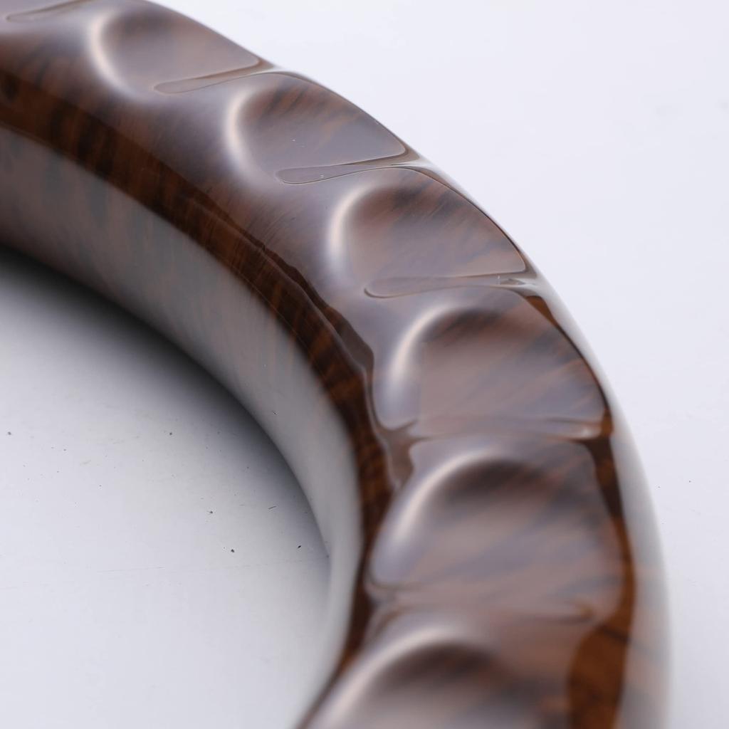 ALPINE STYLE Steering Wheel for M900/910 Tank and Roomy, Brown Wood, AS-ST-137-BRW-BK