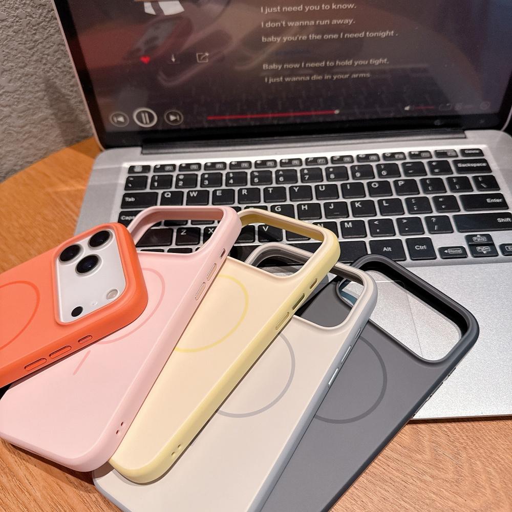 for Magsafe Matte Candy Solid Color Case for iPhone 17 Air 16 Pro Max Magnetic Wireless Charging Ultra Slim Shockproof Cover