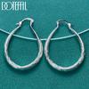 925 Sterling Silver U-shaped Earrings Gift Party Fashion Jewelry