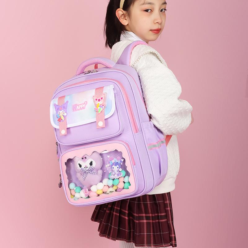 Elementary School Bag Girls Cartoon Kulomie Children's Burden Reduction Backpack Princess Cute Backpack