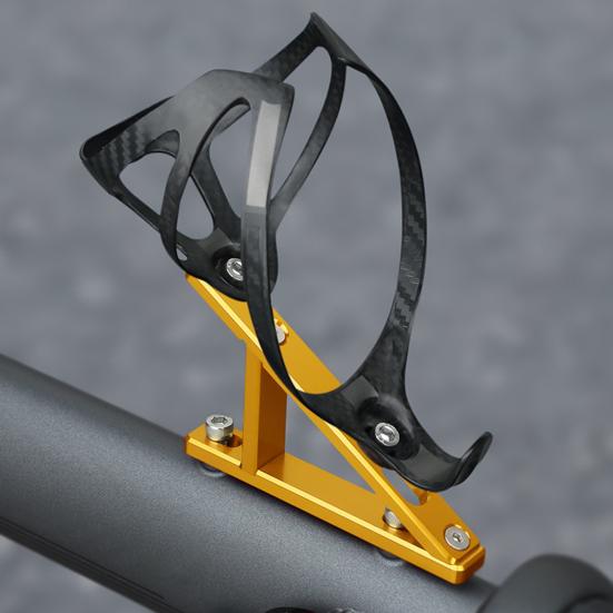Bike Water Bottle Cage Adapter with Wrench Screws Lightweight Aluminum Alloy Mountain Road Bicycle Water Bottle Holder Mount Base Bike Accessories