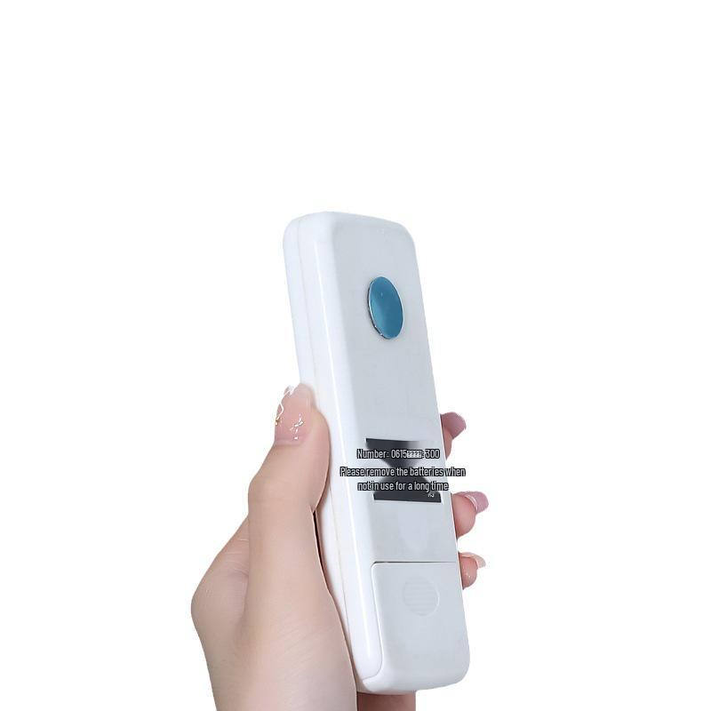 Wall-Mounted Magnetic Air Conditioner Remote Holder with Hook and Adhesive