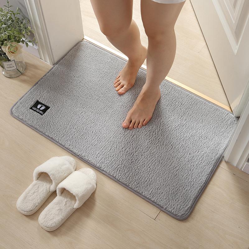 Home Bathroom Door Suction Door Mat Bathroom Entrance Foot Mat Kitchen Non-slip Mat Carpet Mat Toilet Floor Mat