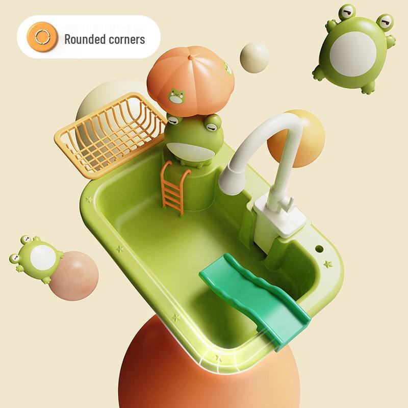 Children's Electric Water Kitchen Sink Toy Set
