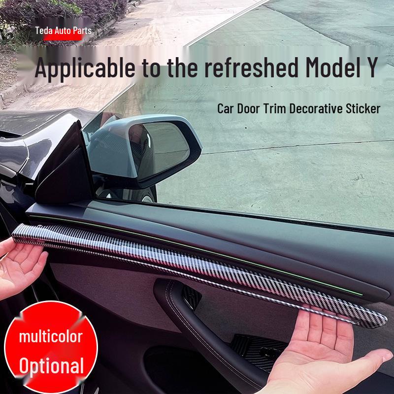 Tesla Model Y Refresh Edition Door Trim Cover - Interior Upgrade Accessory