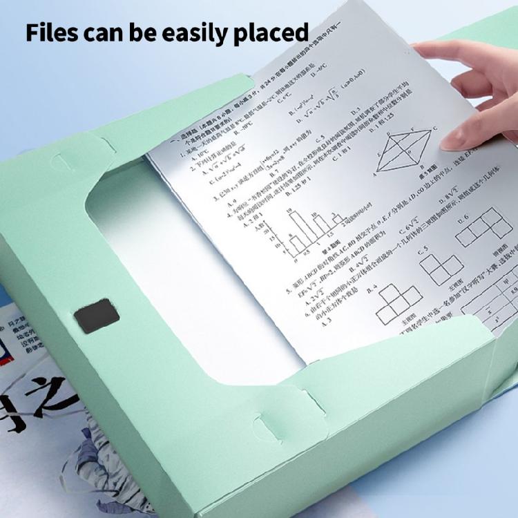 Caja de Archivos de Gran Capacidad Organizador de Documentos Caja para Rellenar Contenedor de Almacenamiento de Plástico Impermeable Capacidad para 300 Hojas Para Oficina