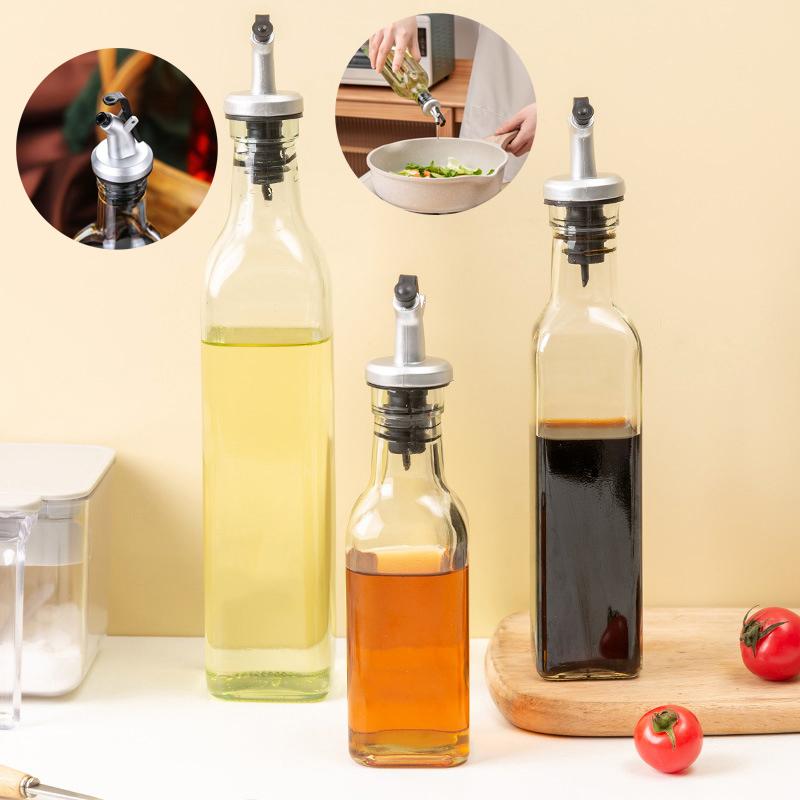 150/250/500ml průhledná láhev na olivový olej, nepropustná kuchyňská koření, sójová omáčka, ocet, lis na karafu, grilovací láhev