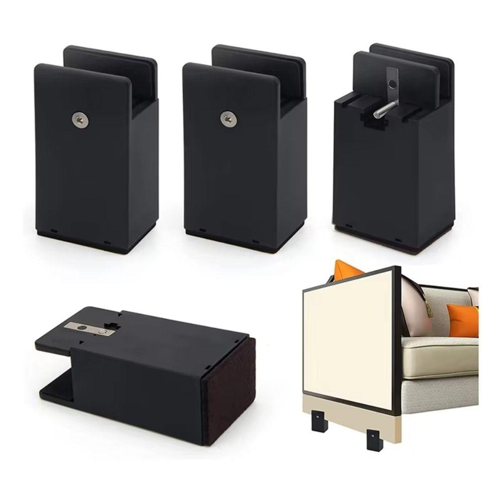 Schraubklemme Möbel-Erhöhung Schienenförmige Möbel-Höhenverstellung Beinpolster Stuhlfüße Erhöhung Stuhl