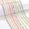 1 Meter Stainless Steel Blue Black Enamel Twisted Chains for DIY Jewelry Making Women Necklace Bracelets Supplies Nickel Free