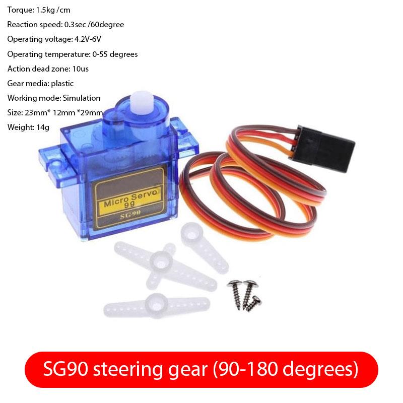 SG90 MG90S Servo Metal Gear for Model Helicopter Boat For Arduino Toy Airplane Fixed Wing Helicopter Aircraft Models 90 180 360