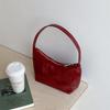 Y2k Handbag Compact Small Shoulder Bags Vintage Evening Tote Patent Pu Leather Shoulder Bag For Night Out Streetwear Fashi