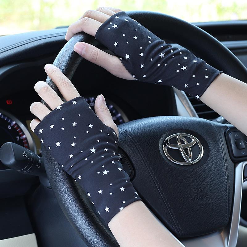 

Унисекс Летние Нескользящие Солнцезащитные Перчатки без Пальцев: Маскировка шрамов и татуировок, тонкий стиль, идеально подходит для велоспорта One Size