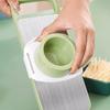 Vegetable Chopper Wave Cutter Chipper Stainless Steel Mandoline Slicer with Food-Grade Blades Hand Guard Kitchen Tools for Julienne Dicing