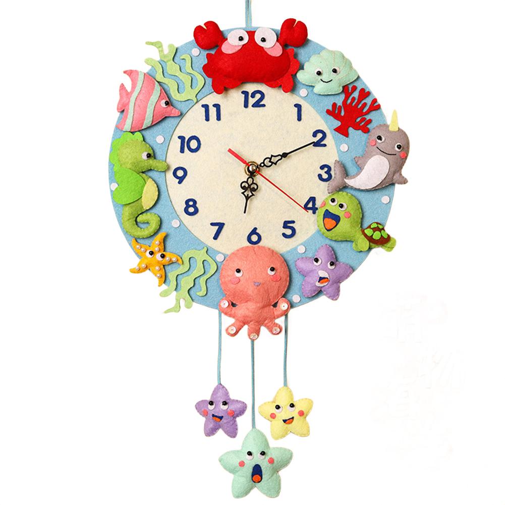 Creative Children s Wall Decor Children s Wall Decor DIY Cartoon Wall Clock Colorful Animal Clock Custom Decorative Clock