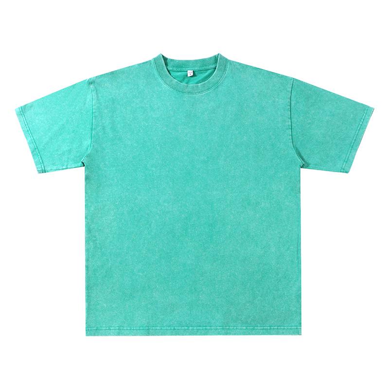 

Мужская футболка в стиле ретро свободного кроя с необработанным краем, больших размеров, с коротким рукавом, из чистого хлопка M