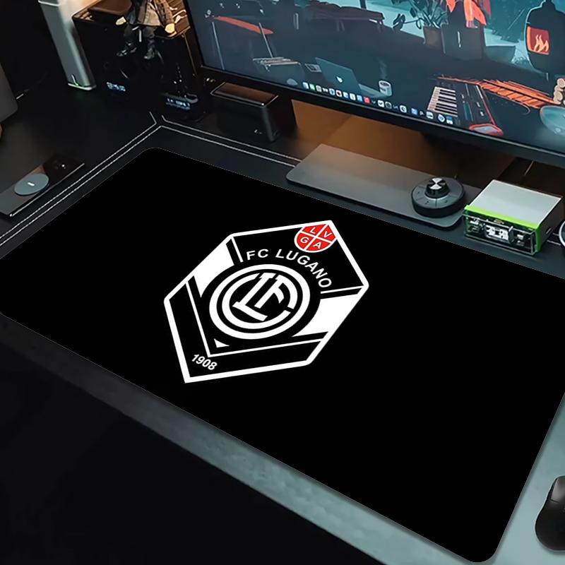 Lugano Fc Mouse Pad Large Gaming Table Cushion Nonslip Laptop Tablet Big Mousepad Xxl Mat Mini Pc Playmat With Lock Edge