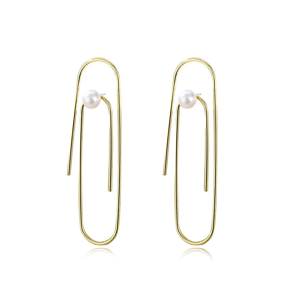 Chic Upin Alloy Earrings With Pearls Fashionforward Statement Accessory Ear