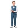 LOLANTA Boys' Formal and Casual Suit, Cotton-Linen 4-Piece Set with Long Sleeves, Perfect for Shichi-Go-San, Piano Recitals, Concerts, Weddings, Birth