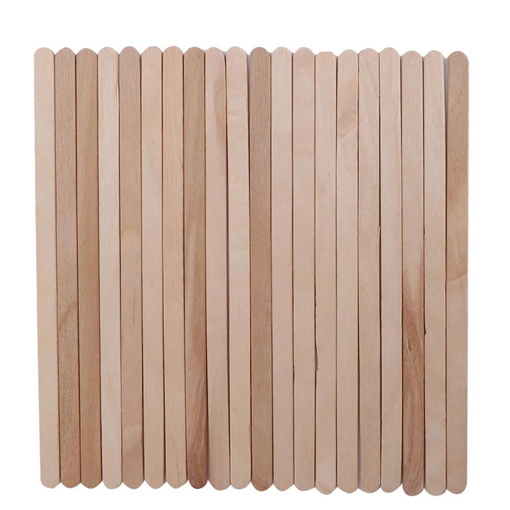 100Pcs Bag Disposable Wooden Depilatory Wax Applicator Stick Spatula Hair Removal Tools