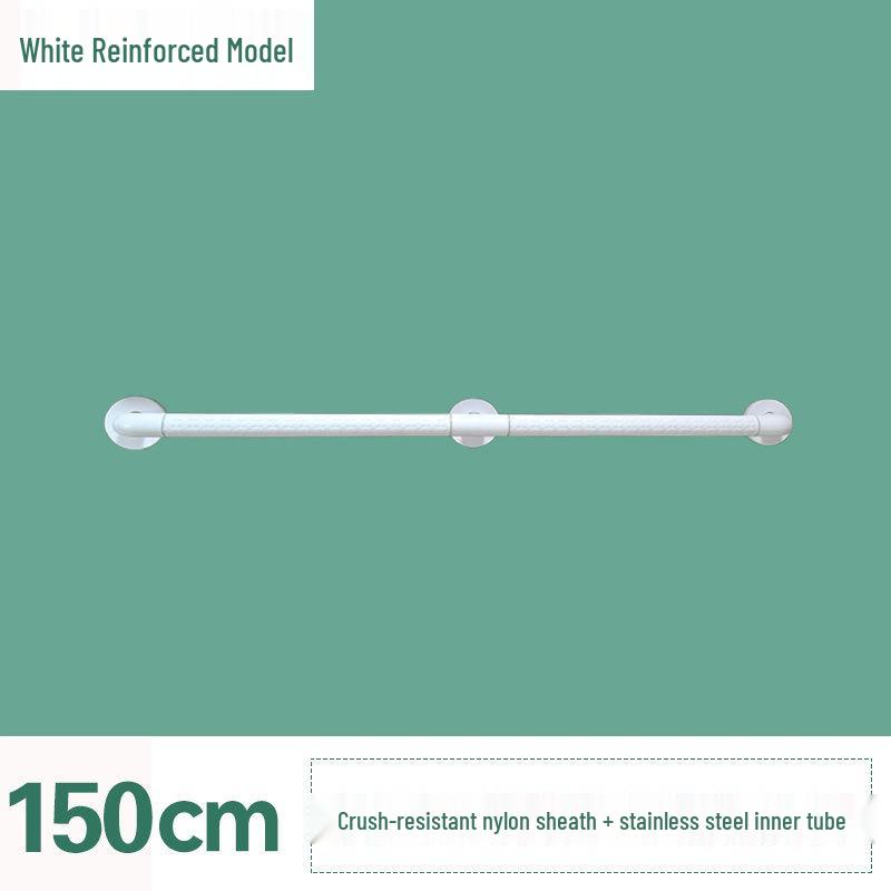 Stainless Steel Non-Slip Grab Bar for Barrier-Free Bathrooms, Ideal for Elderly and Disabled.