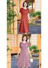 Elegant 2026 Summer Slim-Fit Mid-Length Lace-Up Dress