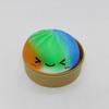Lachender gedämpfter Teigball Stressball mit Dampfgarer Anti-Angst Mehrfarbig Cartoon-Knödel Quetschspielzeug Weicher simulierter Teigball Fidget Sensorikspielzeug