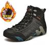 Winter Cotton Shoes for Men High-Top Outdoor Hiking with Plush Insulation Casual Short Boots Men with Waterproof Snow Boots