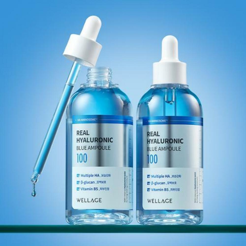 

Wellage Real Hyaluronic Blue 100 Ampoule 100ml Double Plan