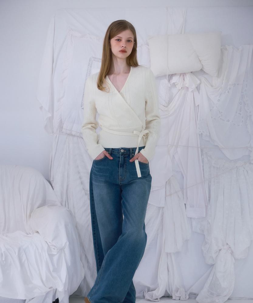 ROSEFRANTZ Muse Wrap Rib Knit [Ivory]