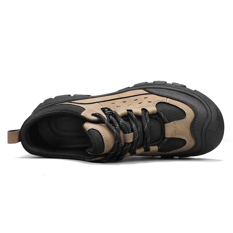 Popular Autumn New Men's Shoes Leather Breathable Sports Outdoor Leisure Mountaineering Men's Shoes