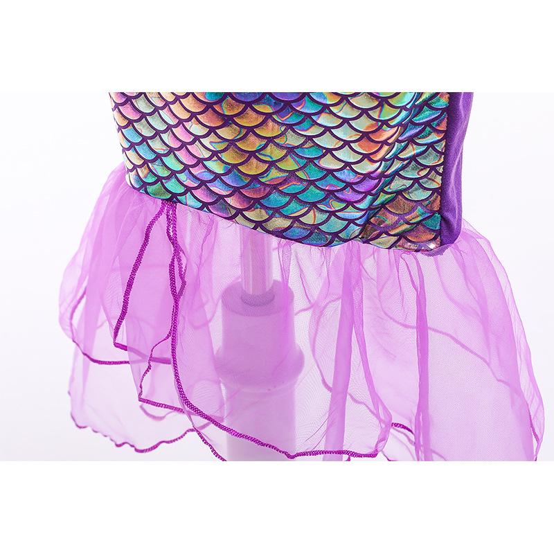 2021 Summer Mermaid Spaghetti Strap Princess Dress for Halloween Performance