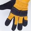 Gants de soudure en daim jaune: Gants en cuir de vachette à paume fendue, antidérapants, résistants aux coupures et à la chaleur