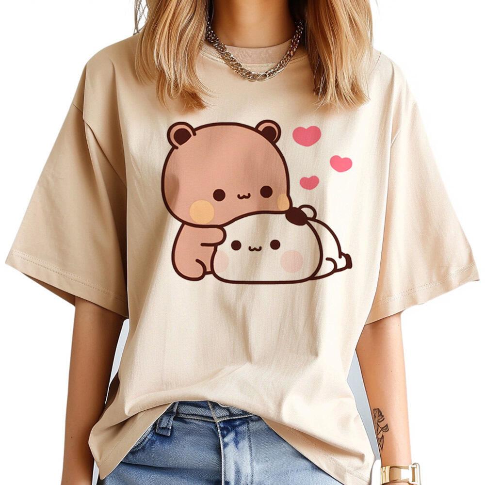 Bubu Dudu t shirt Women kawaii 80s Y2k Classic graphic tshirt anime Vintage streetwear hip hop University Comfortable