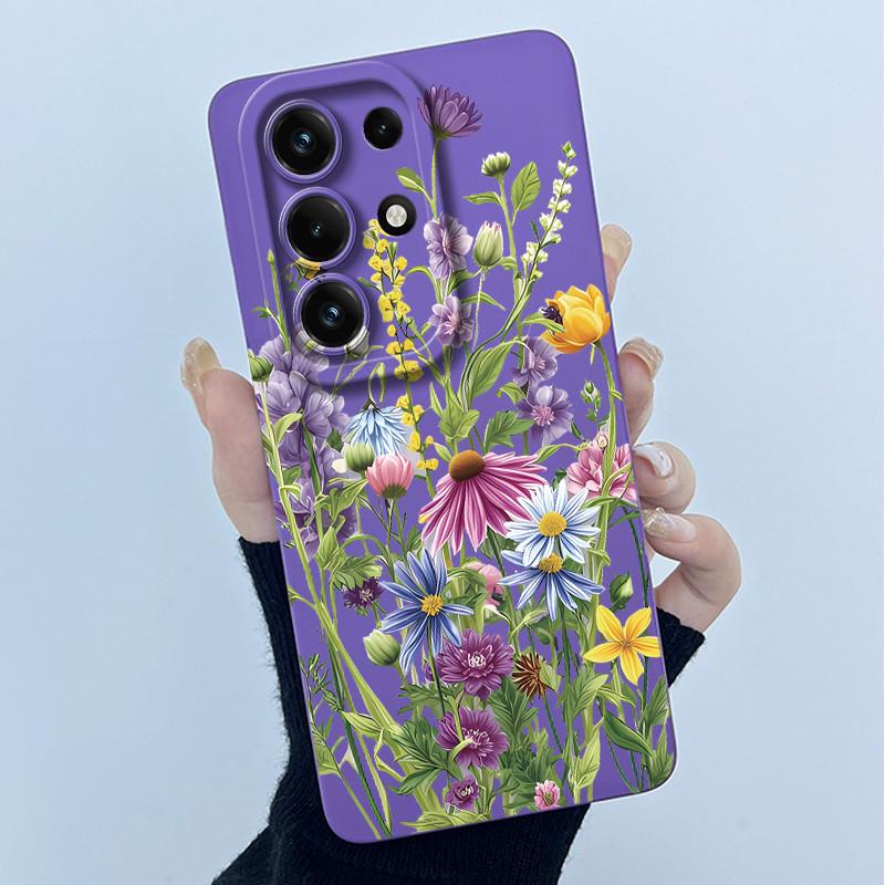 For Itel S26 Ultra Super 26 Ultra S688LN Case Simplicity Oil Painting Floral Silicone Soft Casing New Shockproof Back Cover