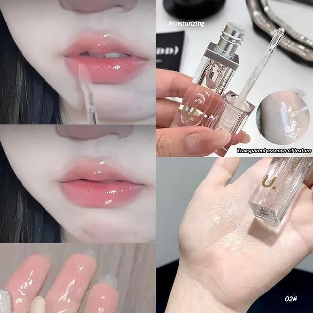 

Прозрачный желейный зеркальный блеск для губ Увлажняющая глазурь для губ Water Light Crystal Clear Увлажняющий блеск для губ, придающий объем, масло-основа под макияж 02