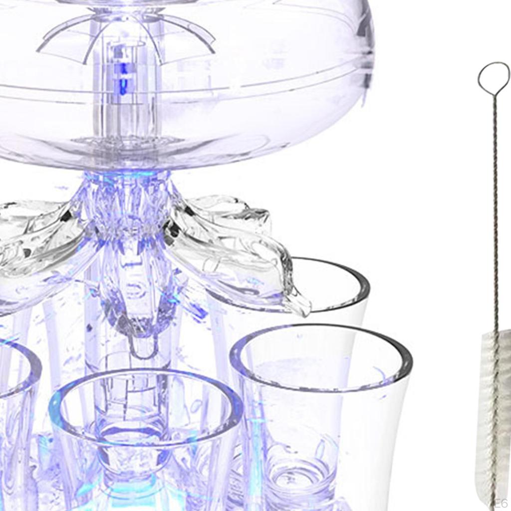 6 Dozator de sticlă Clear Mic și Set Reutilizabil Automat