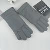Autumn and winter women's new velvet thickened thermal gloves