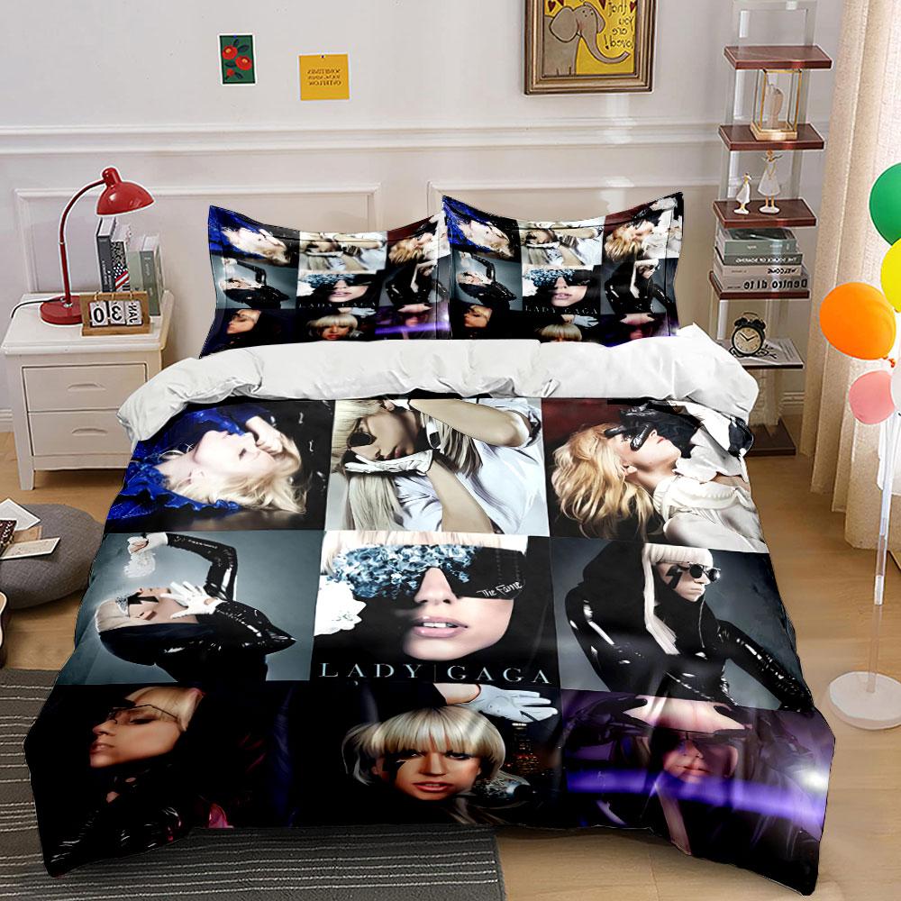 Pop Star Style Art Collage Bedding Duvet Cover Set Duvet Cover Pillowcases (1*Duvet Cover 2*Pillowcases, Without Duvet Insert)