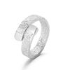 Hammered Textured Open Ring Unisex Fashionable High End Personalized Versatile Index Finger Band