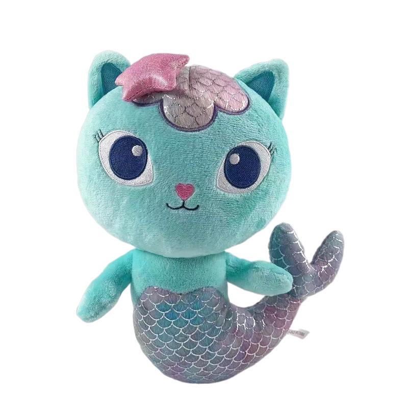 Anime Gabby Dollhouse Plush Toy Cosplay Plushie Doll Pandy Paws Mercat Catrat Kitty Fairy Cat Stuffed Animal For Kids Birthday