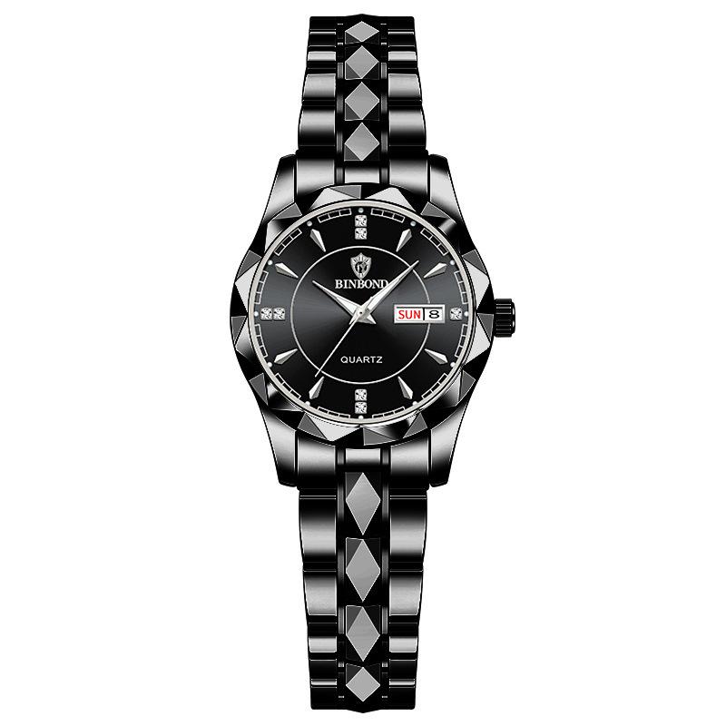 Watch Stainless steel business double calendar waterproof men's watch local tyrant gold watch