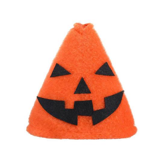 Pumpkin Goose Costume 7 Inch Desk Goose Outfit Halloween Cute Pumpkin Attire with Hat for Tabletop Goose Magnetic Goose Statue Key Holder