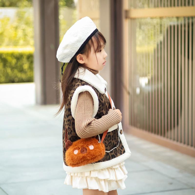 Single-shoulder Bag, Small and Compact Baby Wallet, Children's Plush Bag