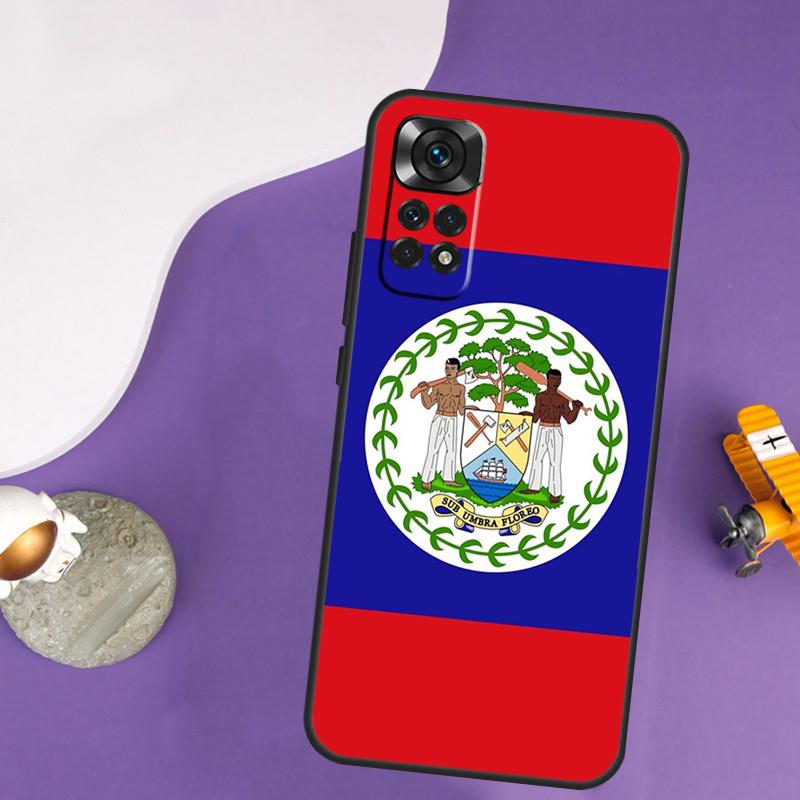 Belize Flag Case For Xiaomi Redmi Note 14 13 Pro 12 9 10 11 Pro 10S 11S 12S Redmi 14C 13C 10C 12C Cover