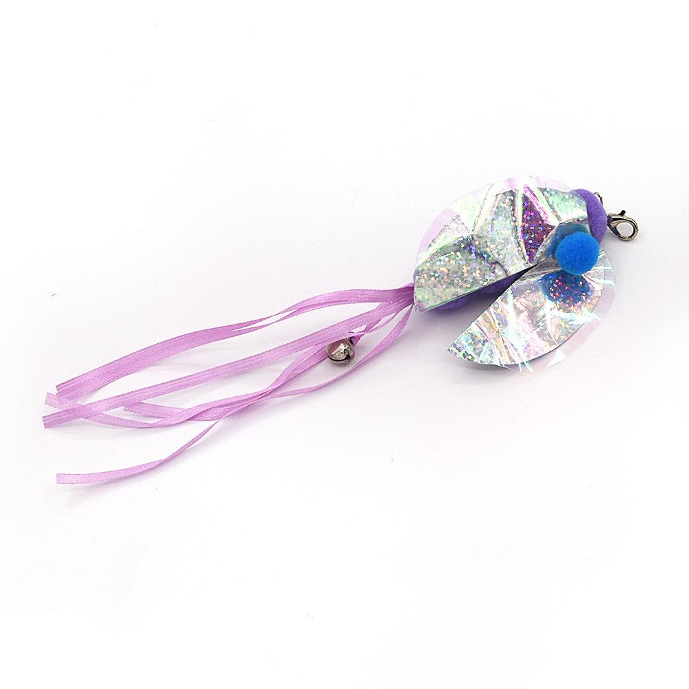 Cat Feather Toy Accessories False Mouse Worm Toy with Bell Kitten Cat Toys Interactive Replacement Refill Foam Ball Training