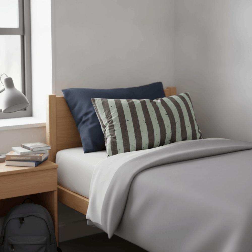 Rectangle Stripe Pattern Single Pillowcase Envelope Opening Design Bed Pillowslip Guesthouse