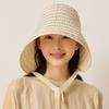 Ribbon Women Striped Fisherman Hat Wide Brim Bucket Hat Casual Sunscreen Visor Cap  Outdoor