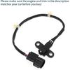 Crankshaft Position Sensor for Mitsubishi Galant 2.4 99-01 Sturdy No.MD329924 Engine Crank CKP Sensor Black 1 Pc