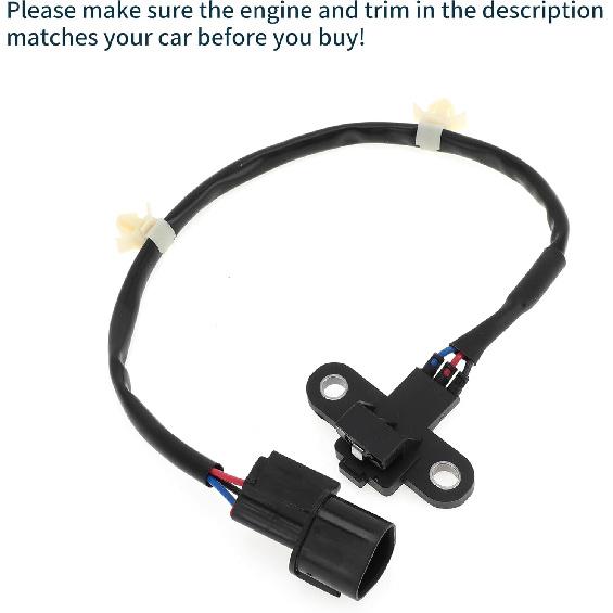 Crankshaft Position Sensor for Mitsubishi Galant 2.4 99-01 Sturdy No.MD329924 Engine Crank CKP Sensor Black 1 Pc