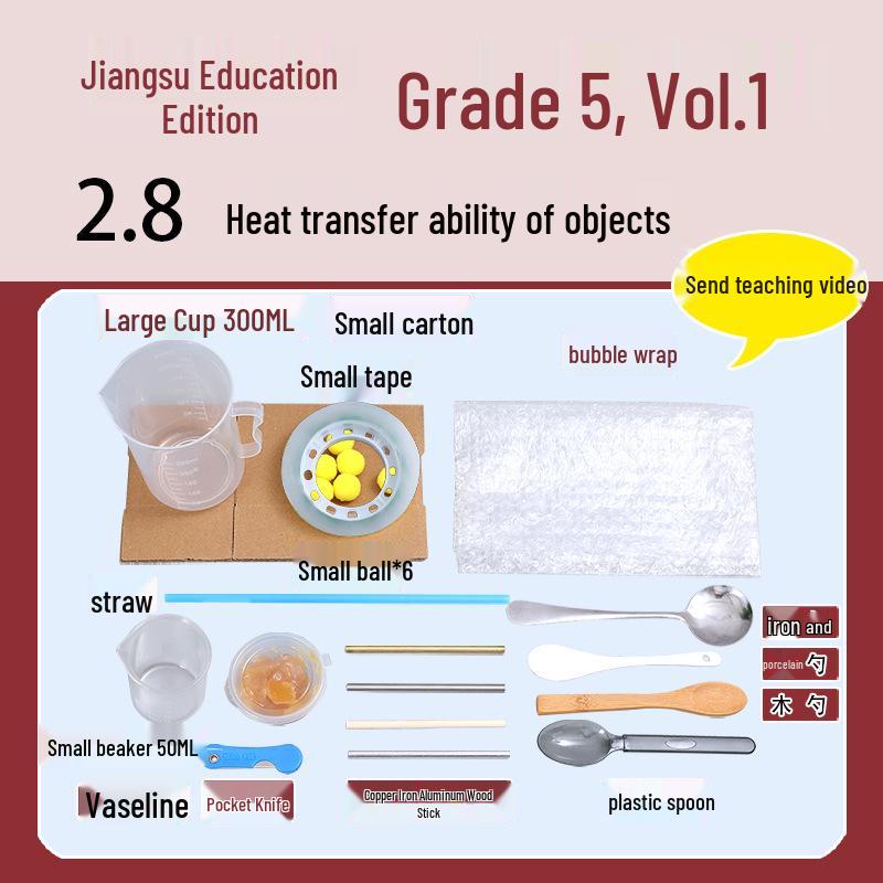 SuJiao 5th Grade Science Experiment Kit: Heat Transfer Materials